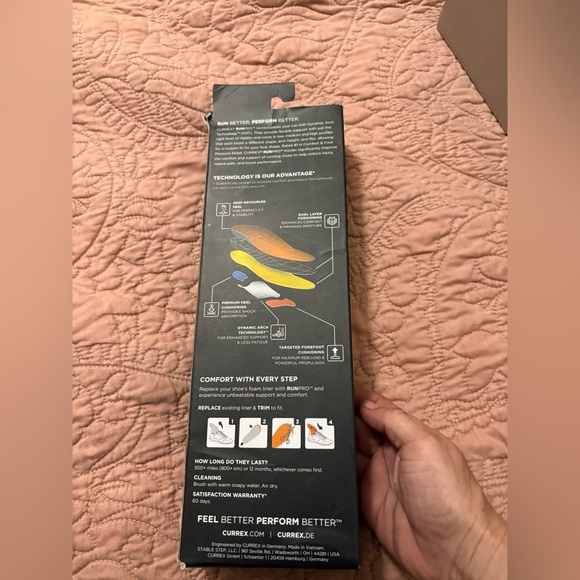 RunPro High Profile Dynamic Insole - Black/Blue - Picture 2 of 3